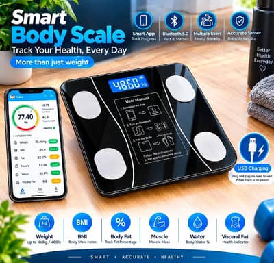 Smart Body Scale / Weighing Machine with Bluetooth App