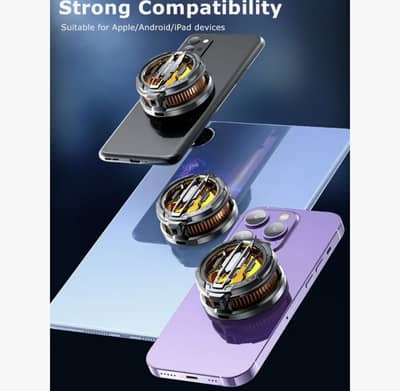 Cooling fan for mobile and tablet Head control -3 temperature cooling