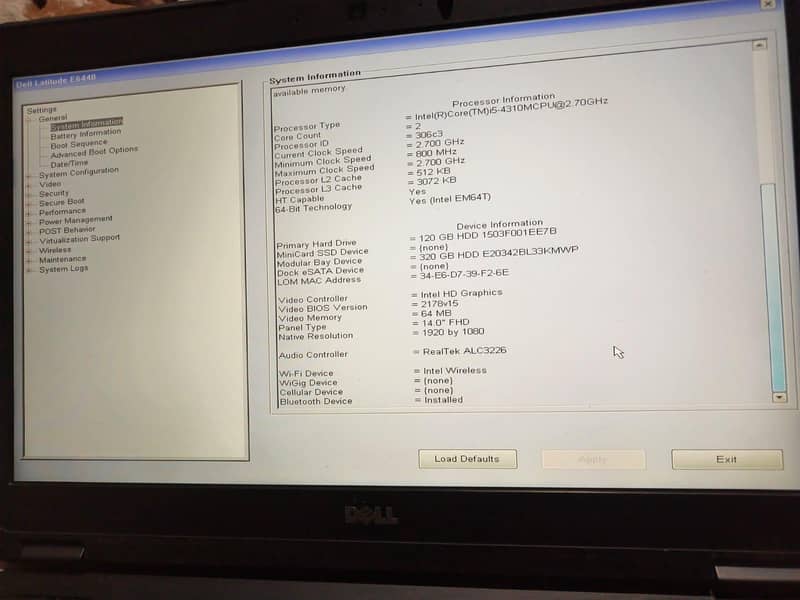 Dell Latitude E6440 7
