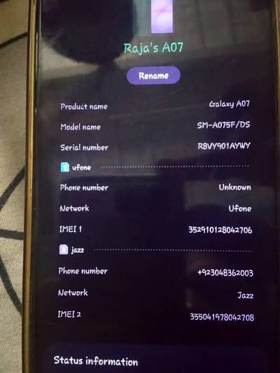 Samsung Mobile A07