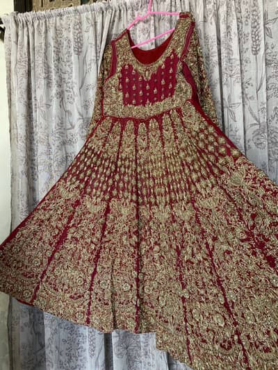 Bridal frok with Lenga and potli duppata