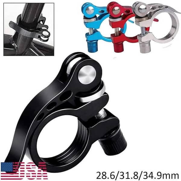 Seat Clamp New Quick-Release Aluminum Alloy Bicycle Seat Post Clamp Cycle For all sizes Best Complete set