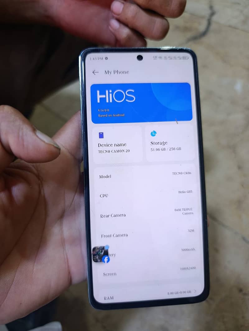 Tecno CAMON 20 6