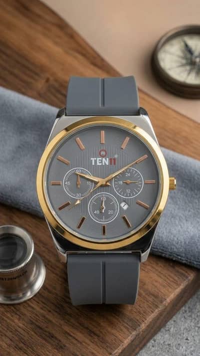 TEN11 Grey Watch For Men - Stylish - Box Pack - Lahore