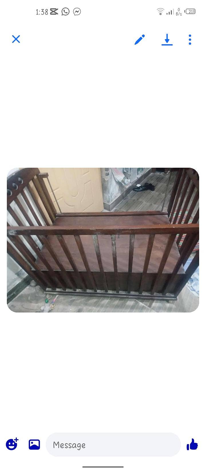 Wooden cot 1