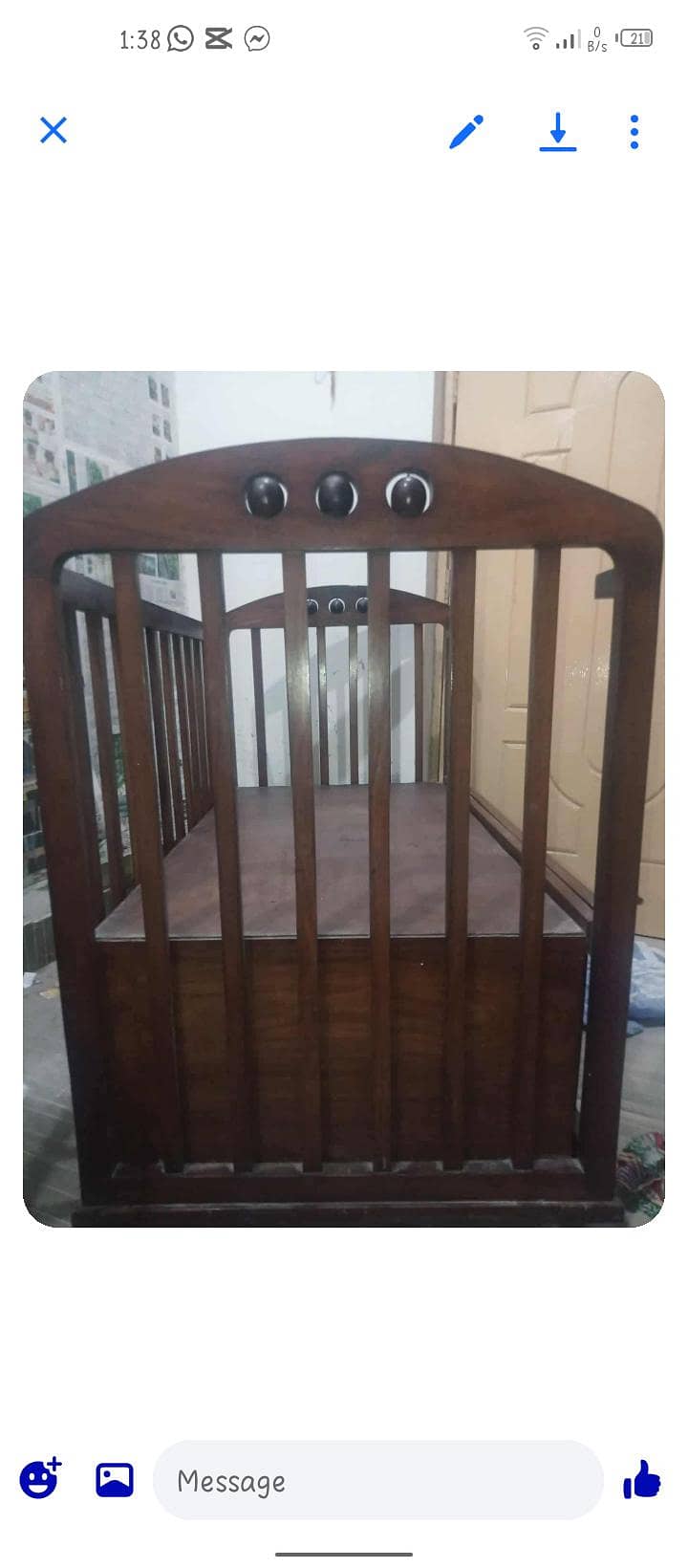 Wooden cot 2