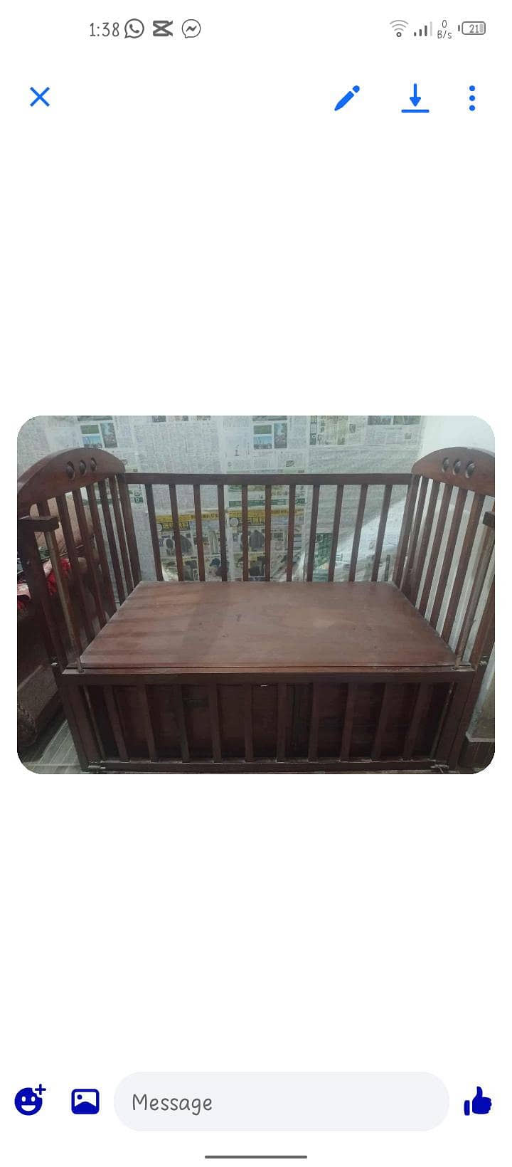 Wooden cot 3