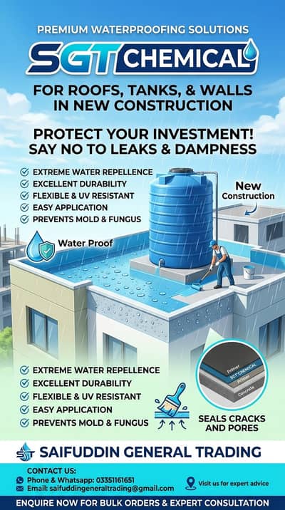 Waterproofing and heatproofing chemicals