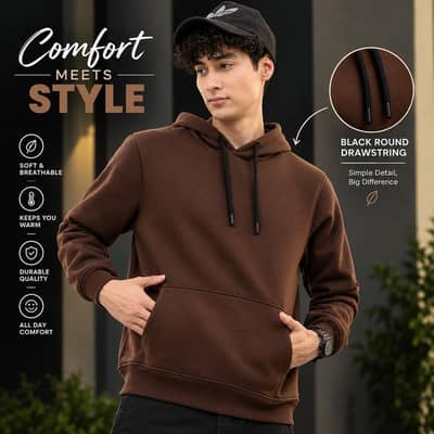 Wholesale Chocolate Brown Hoodies
