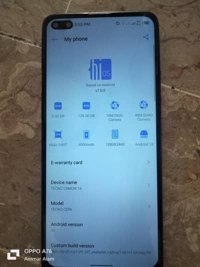 Tecno Camon 16