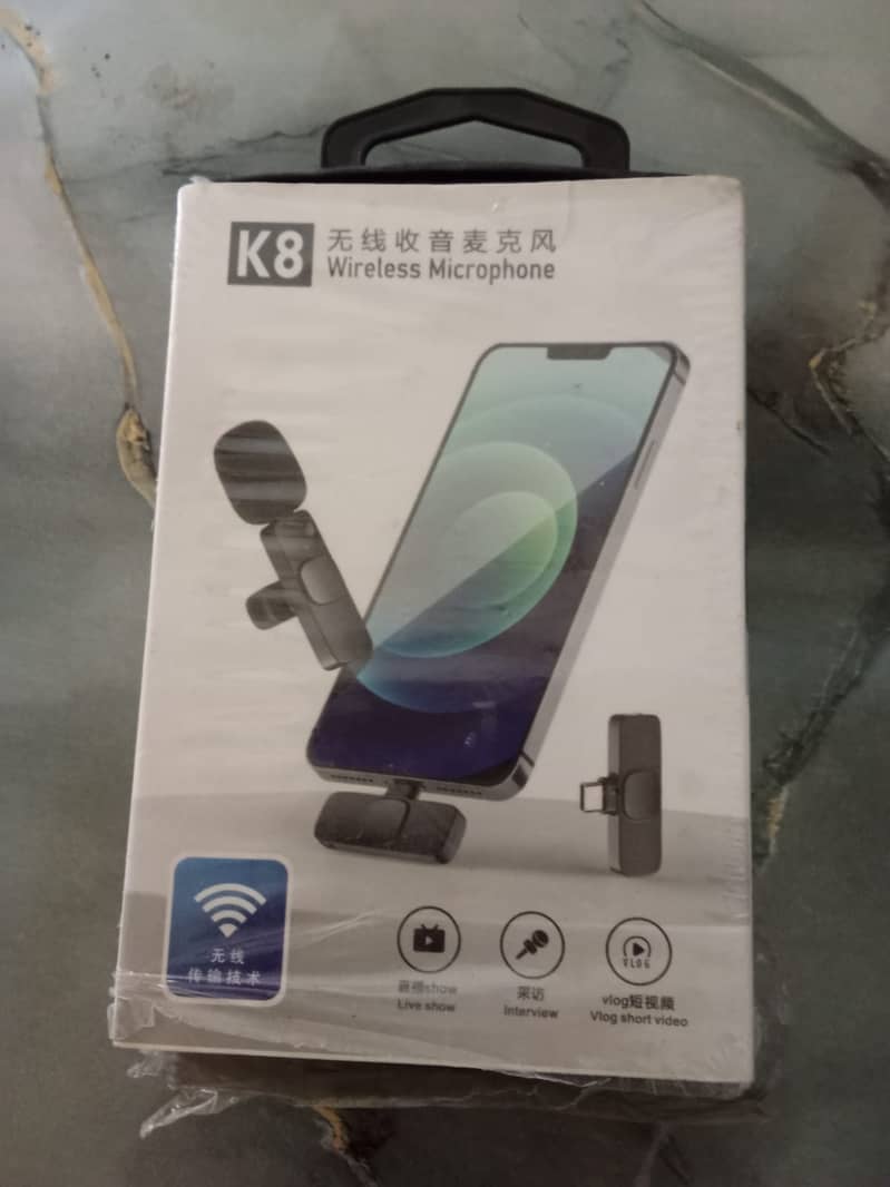 K8 Wireless Microphone for Android/IOS/Windows/Mac  | Complete Box 1