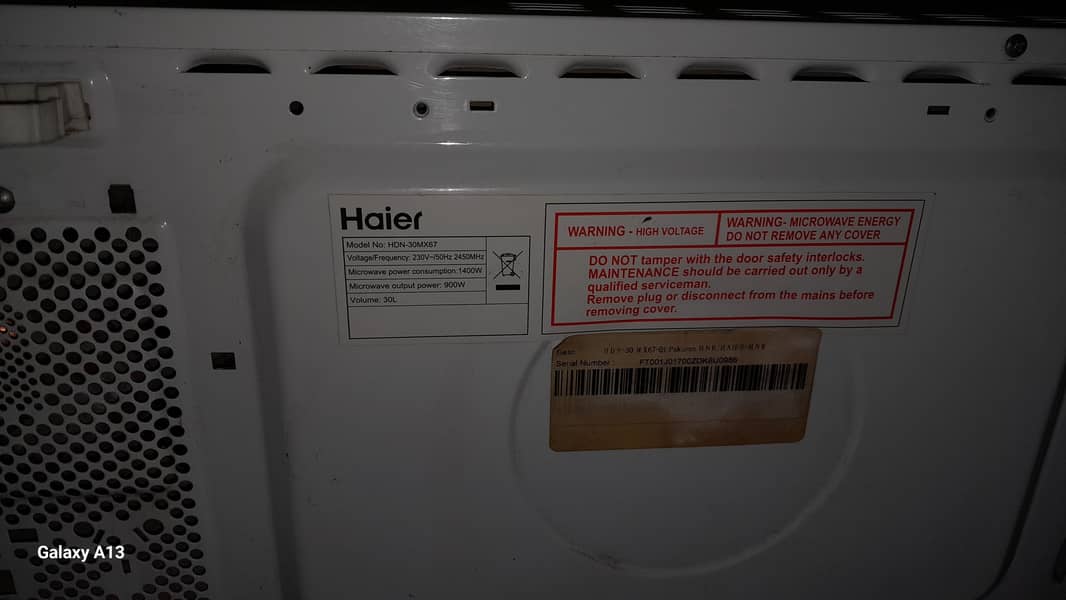 HAIER MICROWAVE 3