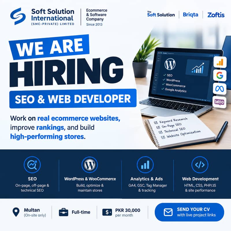 SEO & Website Developer (On-site, Multan) 0