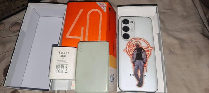 tacno spark 40 pro plus full box with power bank weirless
