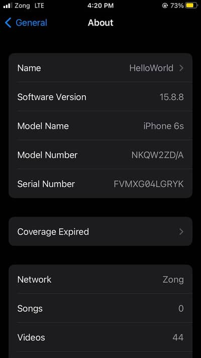 Apple iPhone 6S