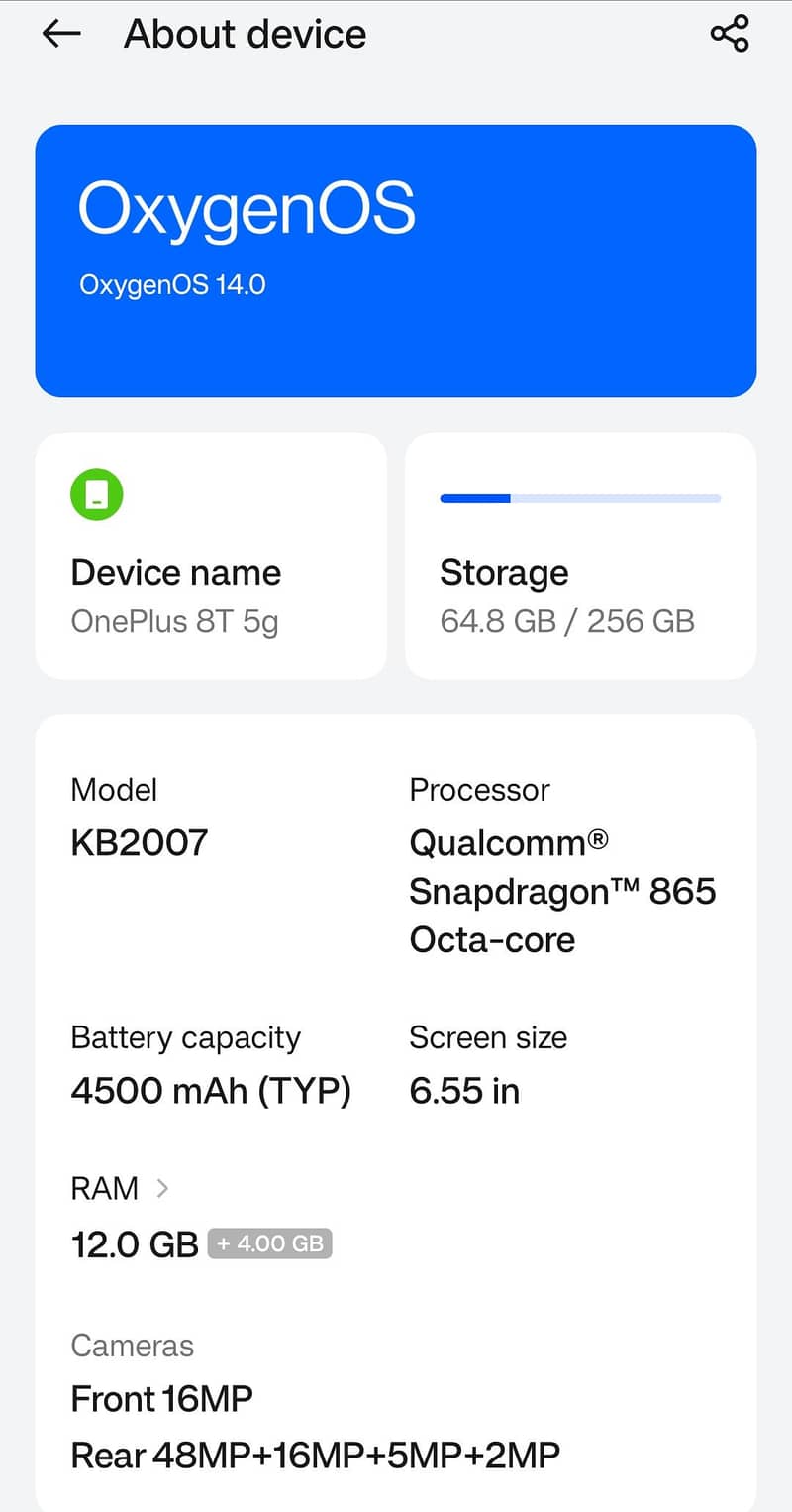 One Plus 8T 0