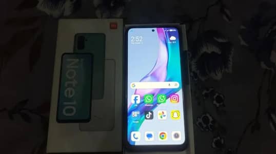 Xiaomi Redmi Note 10 4+2ram 128gb never opened with box and adopter