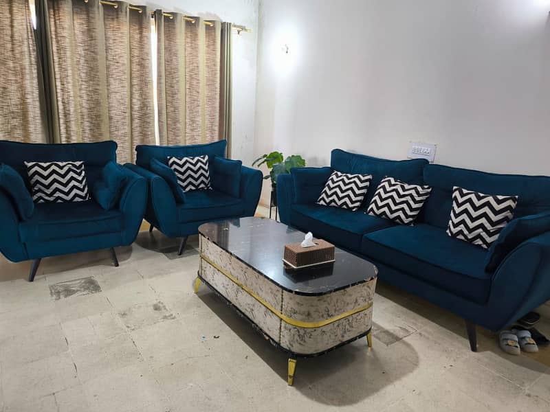 7 seater sofa set and table 2