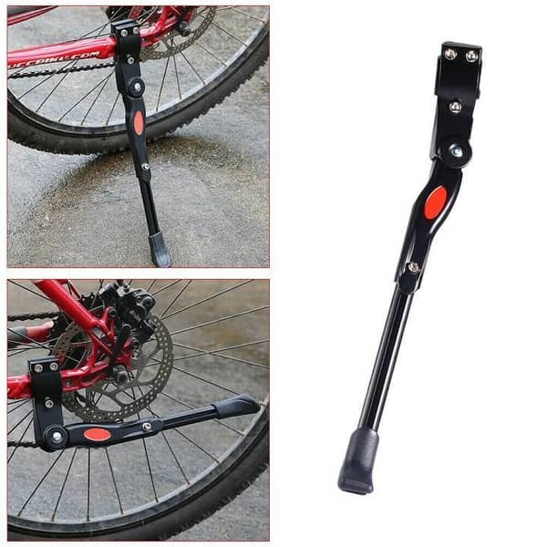 Adjustable Aluminum Alloy Bicycle Kickstand | Heavy-Duty Side Stand for MTB, Road & Hybrid Bikes (20" 22" , 24" 26" 27.5 -29" Wheels)"