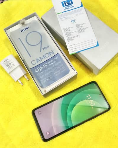 Tecno Camon 19 neo with comple box urgent sale