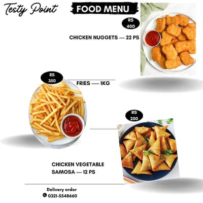 Fresh & Delicious Fast Food Available! 