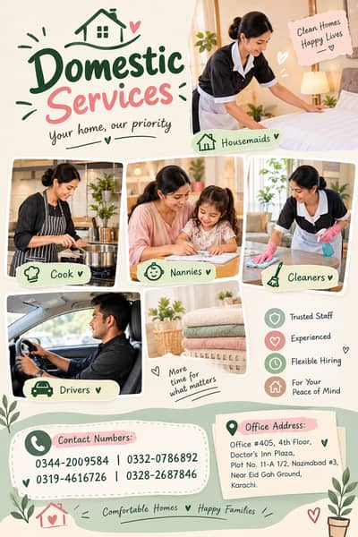 nanny babysitter / maid / driver/ chef / homecleaner / foreigner staf