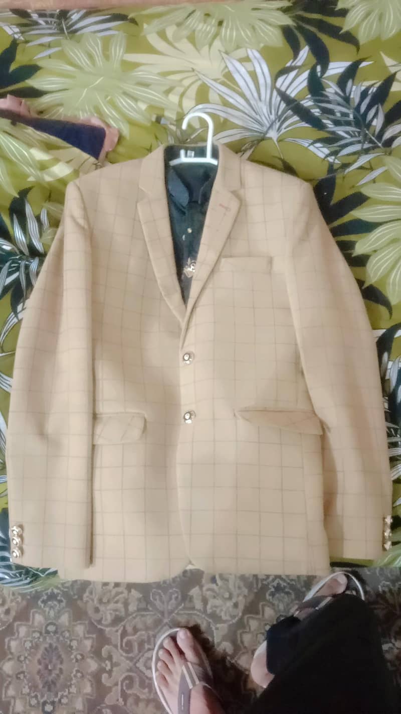 Windowpane Checked Blazer 4