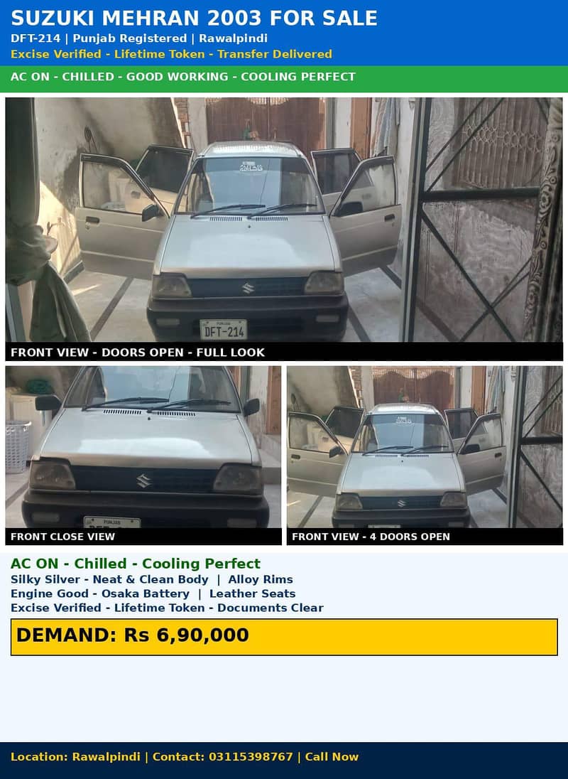 Suzuki Mehran VX 2003 4