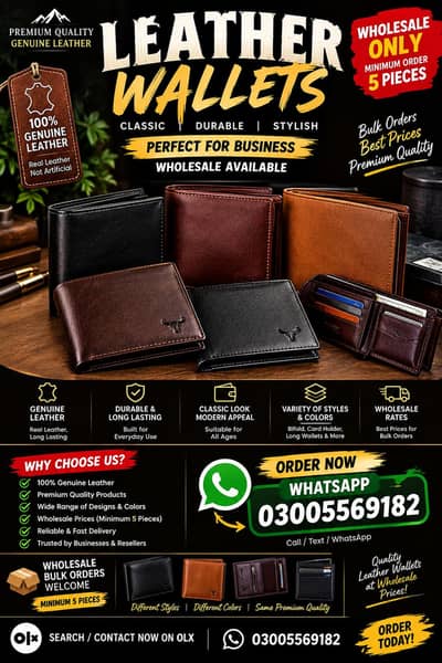 original hand made leather wallet