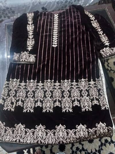 Velvet Embroidered 2pc