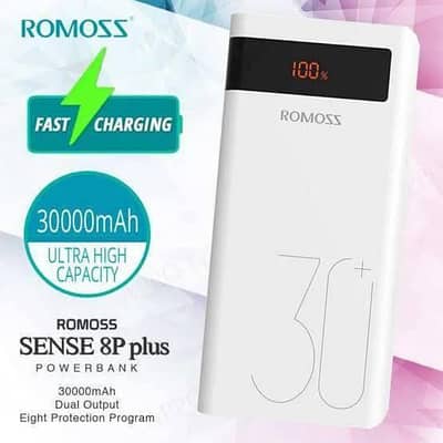 Romoss Sense 8P Plus 30000mAh Fast Charging Power Bank