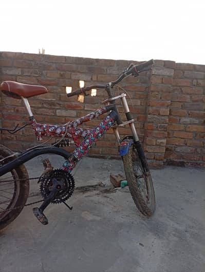 2 seater and gair bike cycle used but good condition