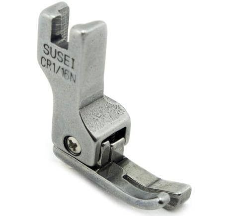 NO. CR1/16N Industrial Sewing Machines Foot, Step Foot for Pin Hem, Cover Stitch, Top Stitch, Step Stitch - Ideal for Machinist, Tailor and Students R6201