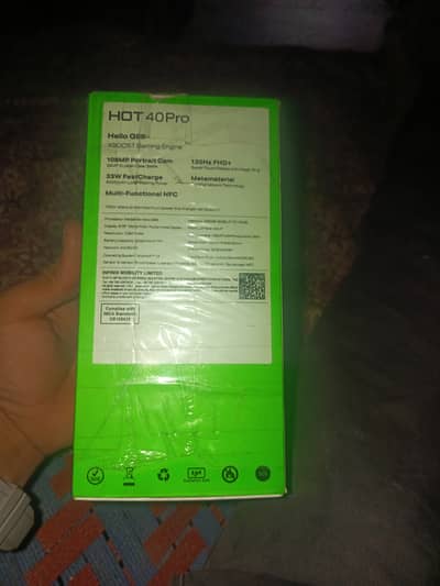 Infinix hot 40 pro 16GB ram 256 GB memory