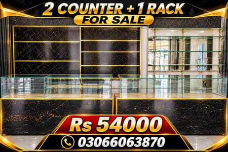 Mobile Shop Counters (2) + Accessories Rack for Sale