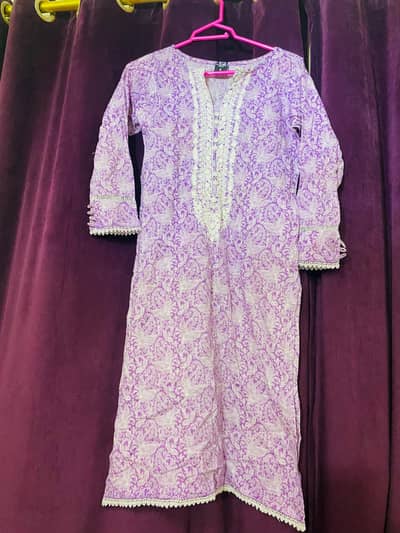 lavender shirt embroidered