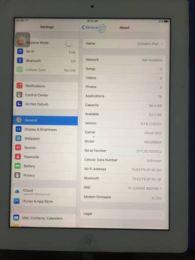 Apple IPad 3 cellular + Wi-Fi