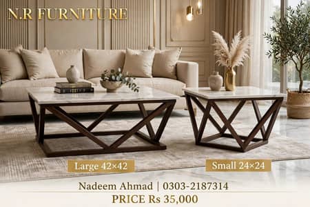 HOME DECORATIONN. . . ALL TYPES OF TABLES AVAILAB;E