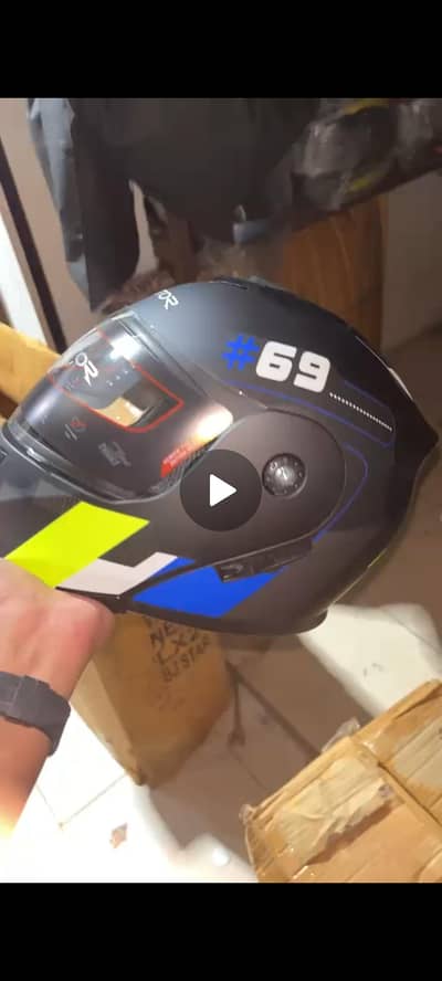 brand new vector helmet with glasses