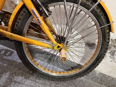 Kids Yellow Super Bike Bicycle in Good Condition