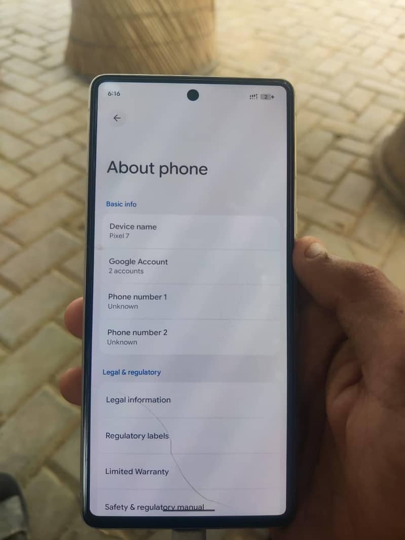 Google pixel 7 6