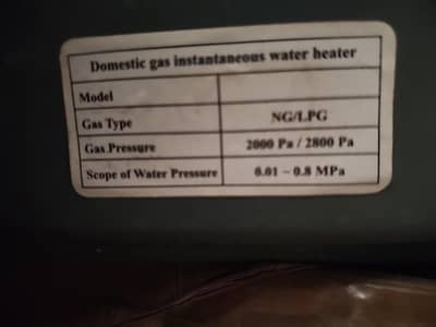 instant gas geyser available for sale