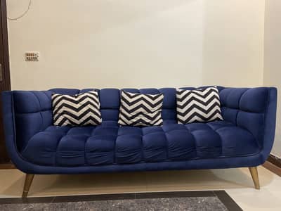 Royal blue Turkish styled sofa's