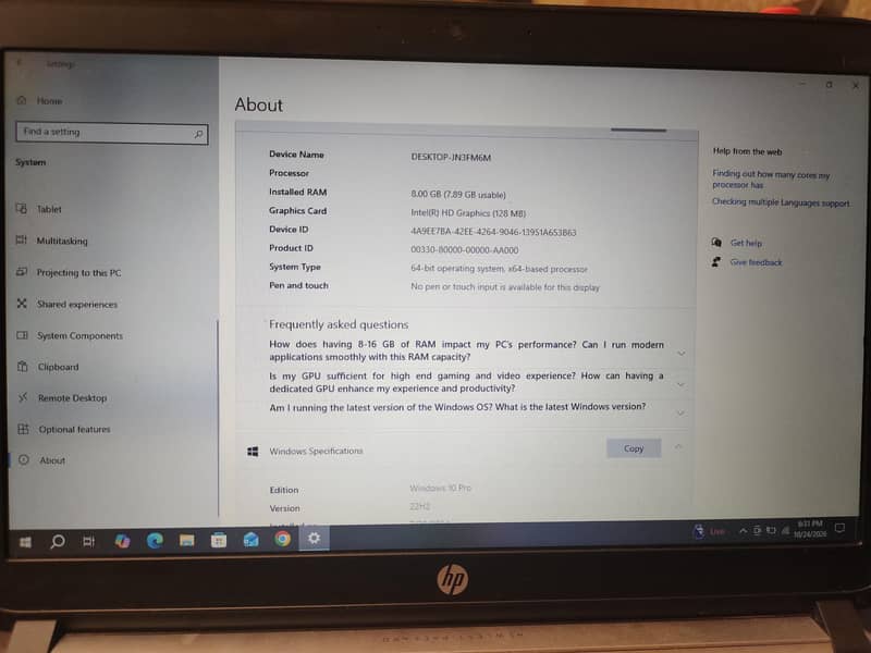 hp laptop 5