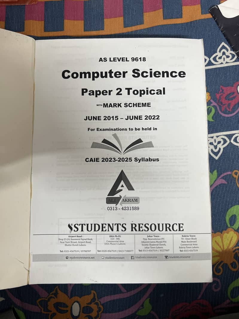 Computer science topical P2 9618 2