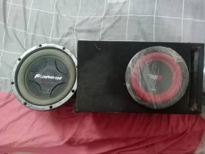 Two woofers for sale 307 d4 or servey mega woofer