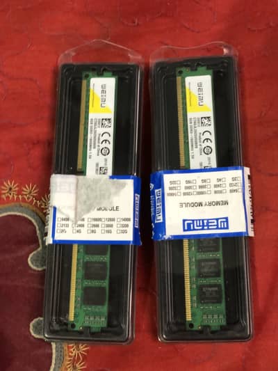 8gb x 2 ram 1600mhz with box