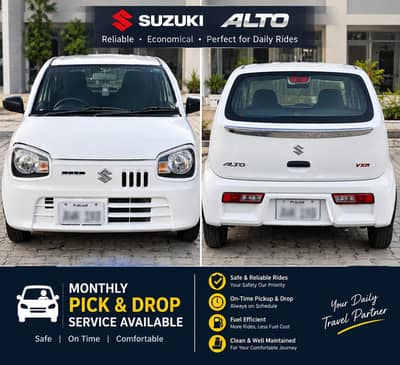 Suzuki Alto Monthly Pick & Drop Service Available