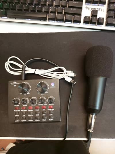 ORIGINAL BM800 MICROPHONE WITH V8 SOUNDCARD BEST FOR YOUTUBE VIDEOS