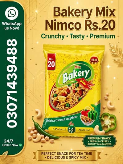 Nimko Packing, 10,20 wali packing, Bakery Mix Nimko Packing